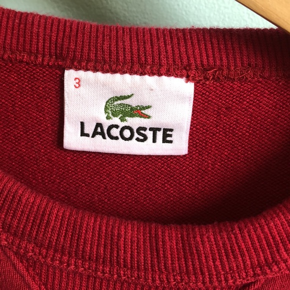 Vintage thick Lacoste cotton sweater crewneck - Picture 3 of 4